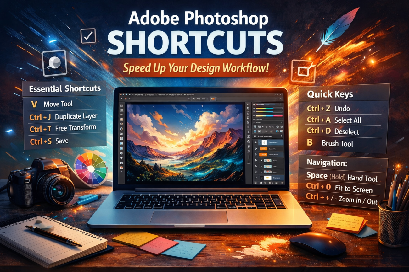 Adobe Photoshop Shortcuts: Speed Up Your Design Workflow