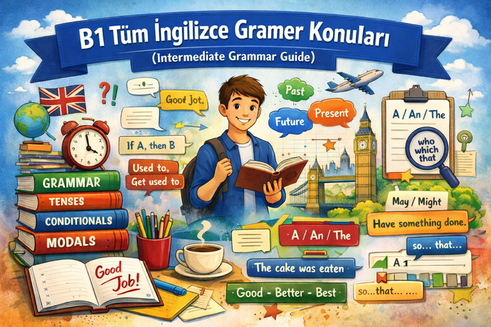 B1 Tüm İngilizce Gramer Konuları (Intermediate Grammar Guide)